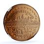 Cambodia Khmer 4 riels Angkor Wat Temples KM-90 MS 66 NGC copper coin 1989