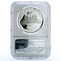 Haiti 50 gourdes Woman with Shell Mark Left KM-104.1 PF 67 NGC silver coin 1973
