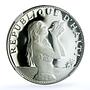 Haiti 50 gourdes Woman with Shell Mark Left KM-104.1 PF 67 NGC silver coin 1973