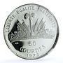 Haiti 50 gourdes Woman with Shell Mark Left KM-104.1 PF 67 NGC silver coin 1973