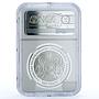 Kazakhstan 500 tenge Nur Astana Mosque KM-139 Religion PF69 NGC silver coin 2009