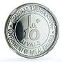 Ras al-Khaimah 10 riyals Rome Centennial KM-18 Horses PF 67 NGC silver coin 1970