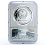 Vietnam 100 dong Gymnast Atlanta Olympics KM-47 PF 69 NGC silver coin 1995