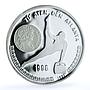 Vietnam 100 dong Gymnast Atlanta Olympics KM-47 PF 69 NGC silver coin 1995