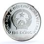 Vietnam 100 dong Gymnast Atlanta Olympics KM-47 PF 69 NGC silver coin 1995
