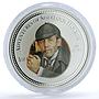 Cook Islands 2 dollars Adventures Sherlock Holmes KM-532 Cinema silver coin 2007