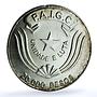 Guinea-Bissau 20000 pesos 2nd Extraordinary Congress KM-25 silver coin 1990
