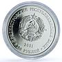 Transnistria 100 roubles Cathedral Christmas Tiraspol KM-14 silver coin 2001