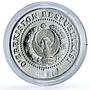 Uzbekistan Set Great Ancestors Temur Ulugbek Navoiy Bobur silver medals 1999