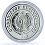 Uzbekistan Set Great Ancestors Temur Ulugbek Navoiy Bobur silver medals 1999
