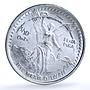 Mexico 1/10 onza Libertad Angel of Independence KM-543 Bullion silver coin 1992