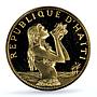 Haiti 500 gourdes Woman with Shell KM-109 PR 65 PCGS gold coin 1973