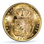 Netherlands 10 gulden Wilhelmina Beaded Border KM-118 MS 66 PCGS gold coin 1897