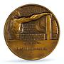 Italy Mussolini Visit Genoa Fascism of Fire C-53 MS 64 PCGS bronze medal 1938