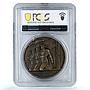 Italy Mussolini Capture Addis Abeba Ababa Ethiopia PCGS bronze medal 1936