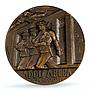 Italy Mussolini Capture Addis Abeba Ababa Ethiopia PCGS bronze medal 1936