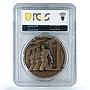 Italy Mussolini Capture Addis Abeba Ababa Ethiopia MS 65 PCGS bronze medal 1936