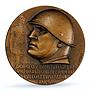 Italy Mussolini Capture Addis Abeba Ababa Ethiopia MS 65 PCGS bronze medal 1936