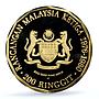 Malaysia 200 ringgit 3rd Malaysian 5 Year Plan KM-18 PR 70 PCGS gold coin 1976