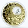 Niue 2 dollars Elephant Lucky Coins silver gilded 2013
