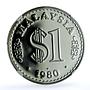 Malaysia 1 ringgit Parliament House KM-9.1 Building PF 69 NGC CuNi coin 1980