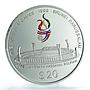 Brunei 20 dollars SEA Games Bolkiah Stadium KM-72 PR 70 PCGS silver coin 1999