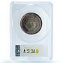 Costa Rica 20 colones Venus de Milo KM-193 Statue Art PR67 PCGS silver coin 1970