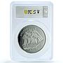 Fiji 25 dollars Vostok Ship Clipper PR 69 PCGS silver coin 1999