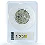 Mexico 2 onzas Libertad Angel of Independence KM-614 MS 66 PCGS silver coin 1999