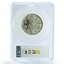 Mexico 2 onzas Libertad Angel of Independence KM-614 MS 67 PCGS silver coin 1996