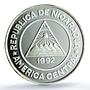 Nicaragua 250 cordobas Tennis Olympics Barcelona PR 67 PCGS silver coin 1992