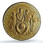 USSR Russia Ukraine Reunification 300th Anniversary Gilt MS 63 PCGS medal 1954