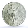 Mexico 1 onza Libertad Angel of Independence KM-494.1 MS66 PCGS silver coin 1988