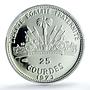 Haiti 25 gourdes Christopher Columbus KM-102 PR 69 PCGS silver coin 1973