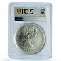 Turks and Caicos 20 crowns U.S. Bicentennial KM-13 MS 69 PCGS silver coin 1976