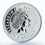 Australia 1 dollar Year of the Dog Lunar Series I 1 oz silver coin 2006