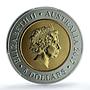 Australia 5 dollars Saturn KM-2802 Planetary Space MS 69 PCGS bimetal coin 2017
