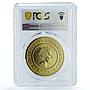 Australia 5 dollars The Sun KM-2801 Planetary Space MS 69 PCGS bimetal coin 2017