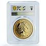Isle of Man 60 pence Euro Currency Converter KM-1128 MS 65 PCGS brass coin 2002