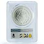 Mexico 1 onza Libertad Angel of Independence KM-613 MS 69 PCGS silver coin 1996