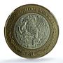 Mexico 10 pesos Republic KM-553 AU 58 PCGS bimetal coin 1992
