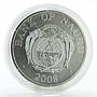 Nauru 10 dollars Happy New Year colored silver coin 2008