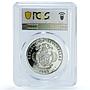 Seychelles 25 rupees Central Bank KM-72 Turtle PR 67 PCGS silver coin 1993
