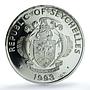 Seychelles 25 rupees Central Bank KM-72 Turtle PR 67 PCGS silver coin 1993
