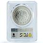 Mexico 1 onza Libertad Angel of Independence KM-613 MS 66 PCGS silver coin 1996