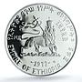 Ethiopia 5 dollars Emperor Menelik II KM-50 PR 69 PCGS silver coin 1972