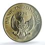Indonesia 5000 rupiah Orangutan KM-40 Monkey Fauna MS 68 PCGS silver coin 1974