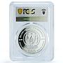 Rwanda 500 francs Caribbean Reef Shark KM-73 Fauna PR 69 PCGS silver coin 2010