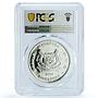 Singapore 10 dollars Industrial Park China KM-185 PR 70 PCGS silver coin 2004