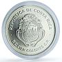 Costa Rica 100 colones Year of the Child KM-206 UNICEF Bird silver coin 1979